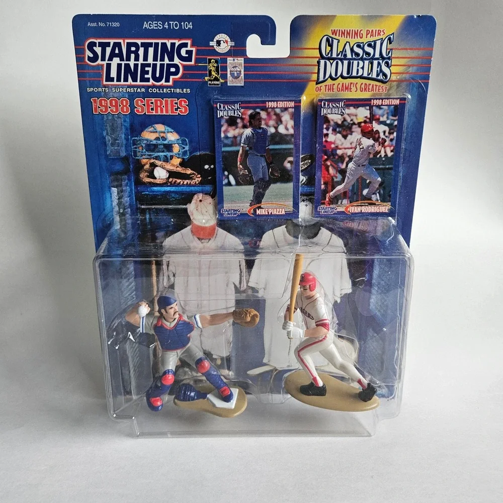 1998 Starting Lineup Classic Doubles Mike Piazza Ivan Rodriguez Kenner MLB New
